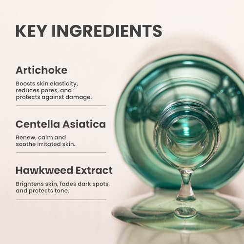 AXIS-Y Artichoke Intensive Skin Barrier Ampoule - Face Moisturizer Dark Spot Corrector Centella Ampoule - Vegan Korean Skin Care Facial Serum for All Skin Types (1.01 fl. oz.)